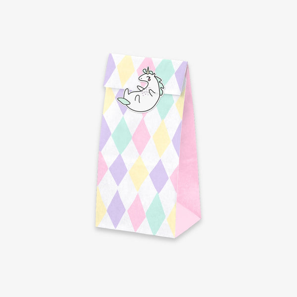 Sac cadeau licorne