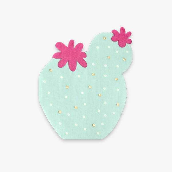 Serviette en papier cactus