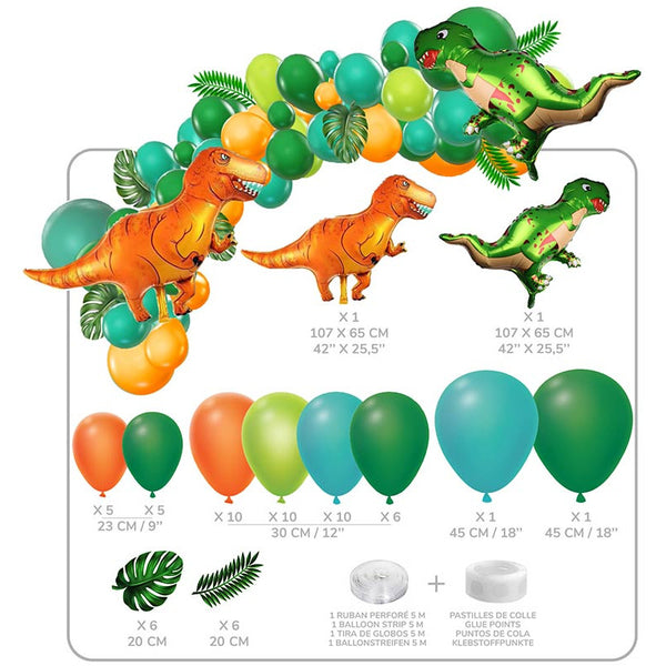 Arche de ballon dinosaure