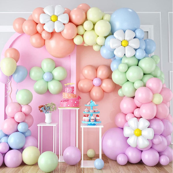 Arche de ballon pastel fleur