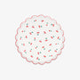 Assiette carton cerises
