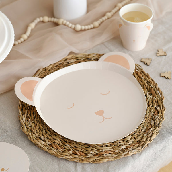 Assiette carton ourson