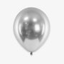 Ballon de baudruche x 10 - Metal argent