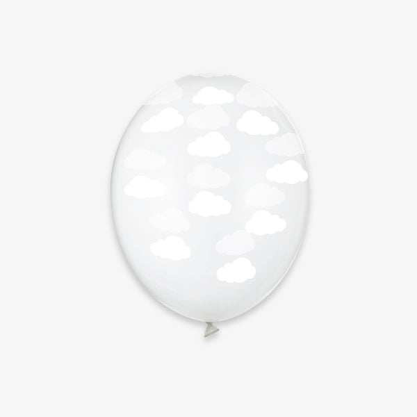 Ballon de baudruche x 6 - Nuages