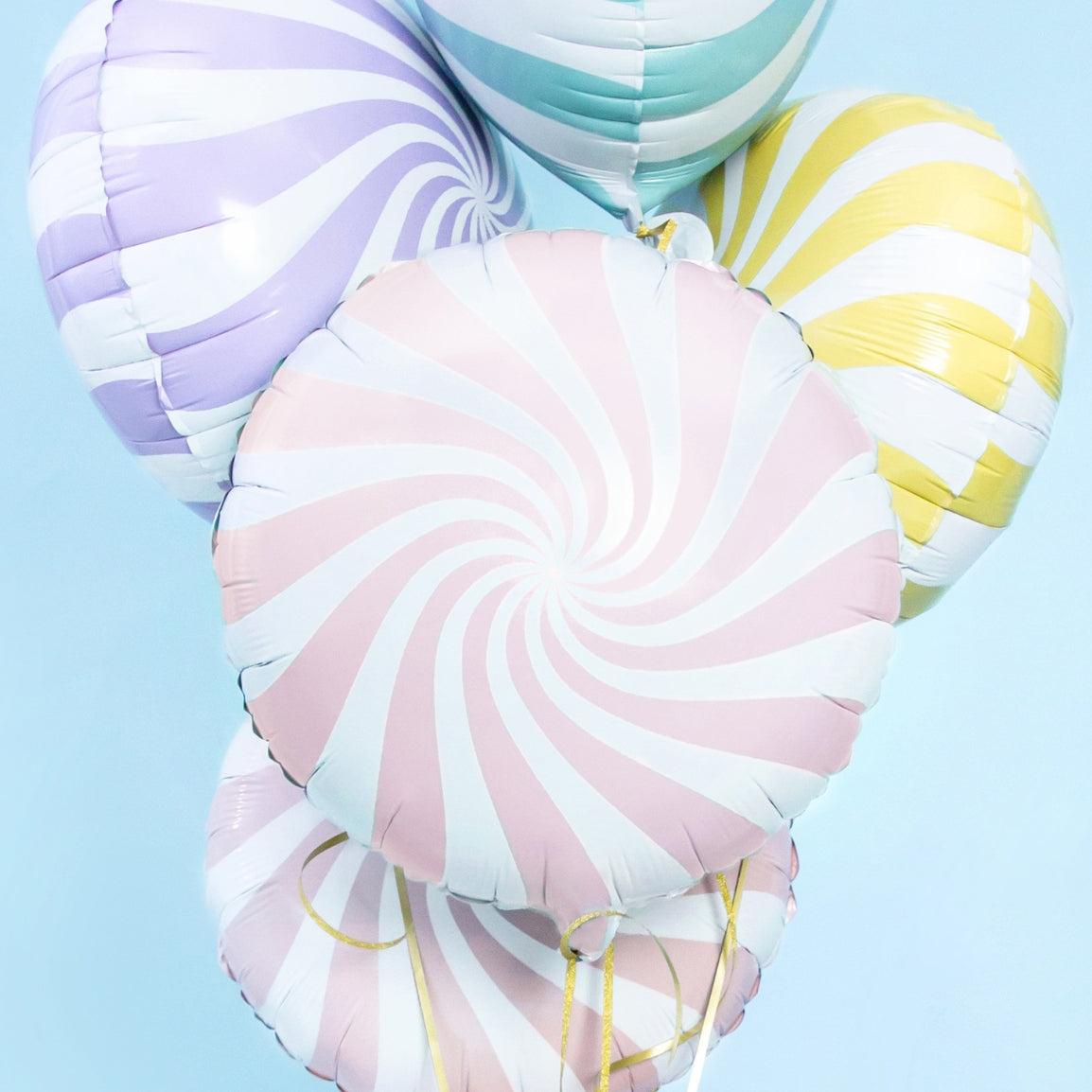 Ballon helium bonbon rose