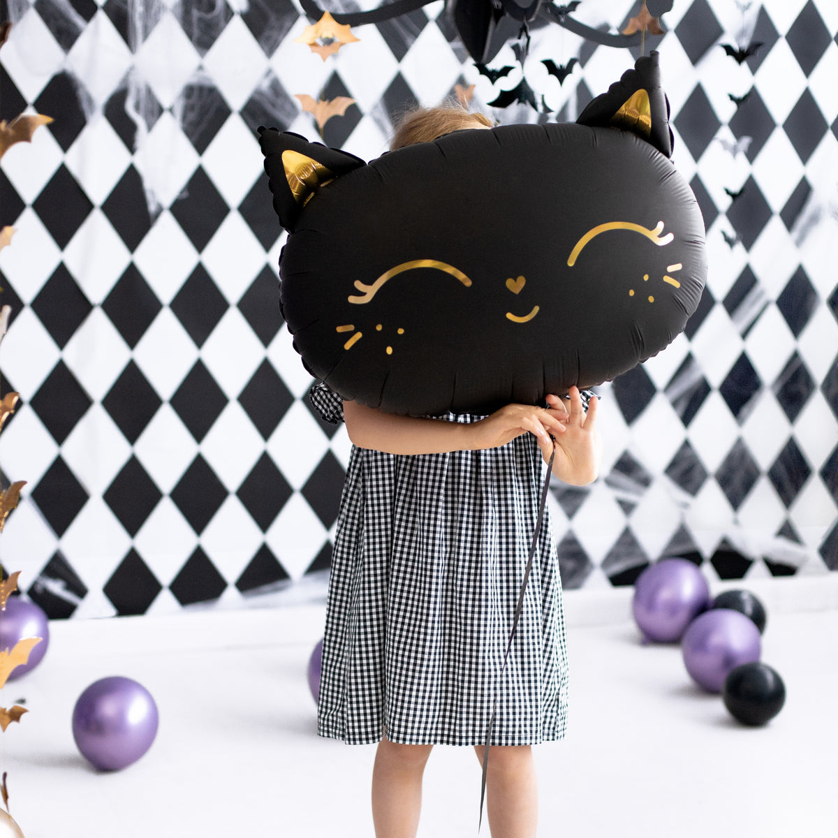 Ballon helium chat noir