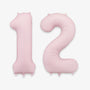 Ballon helium chiffre 86cm rose clair