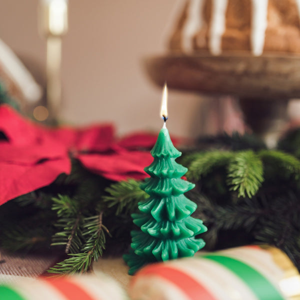 Bougie sapin de Noël