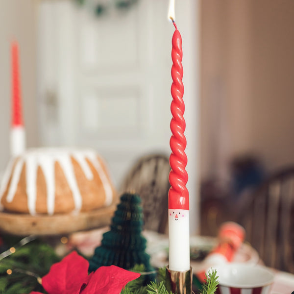 2 bougies Père Noël