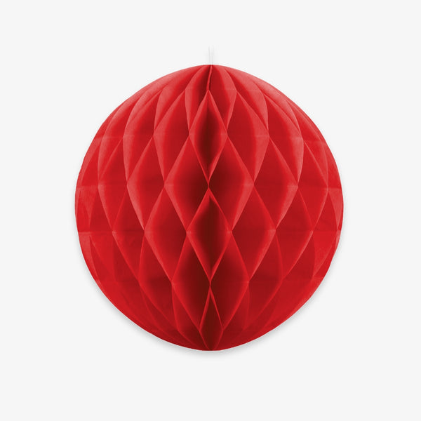 Boule alvéolée rouge
