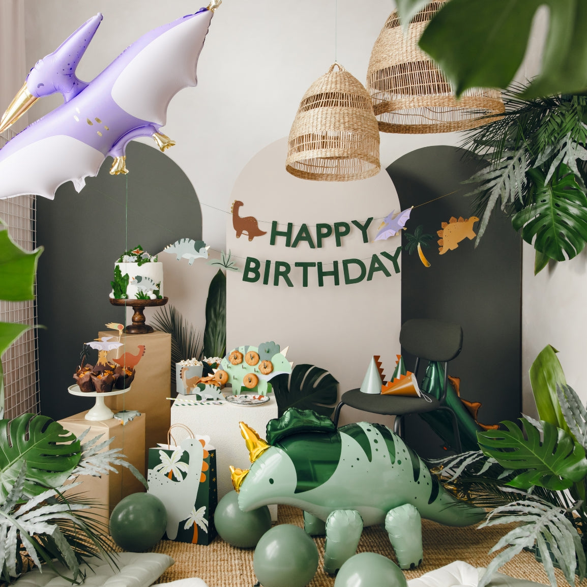 Guirlande anniversaire dinosaure