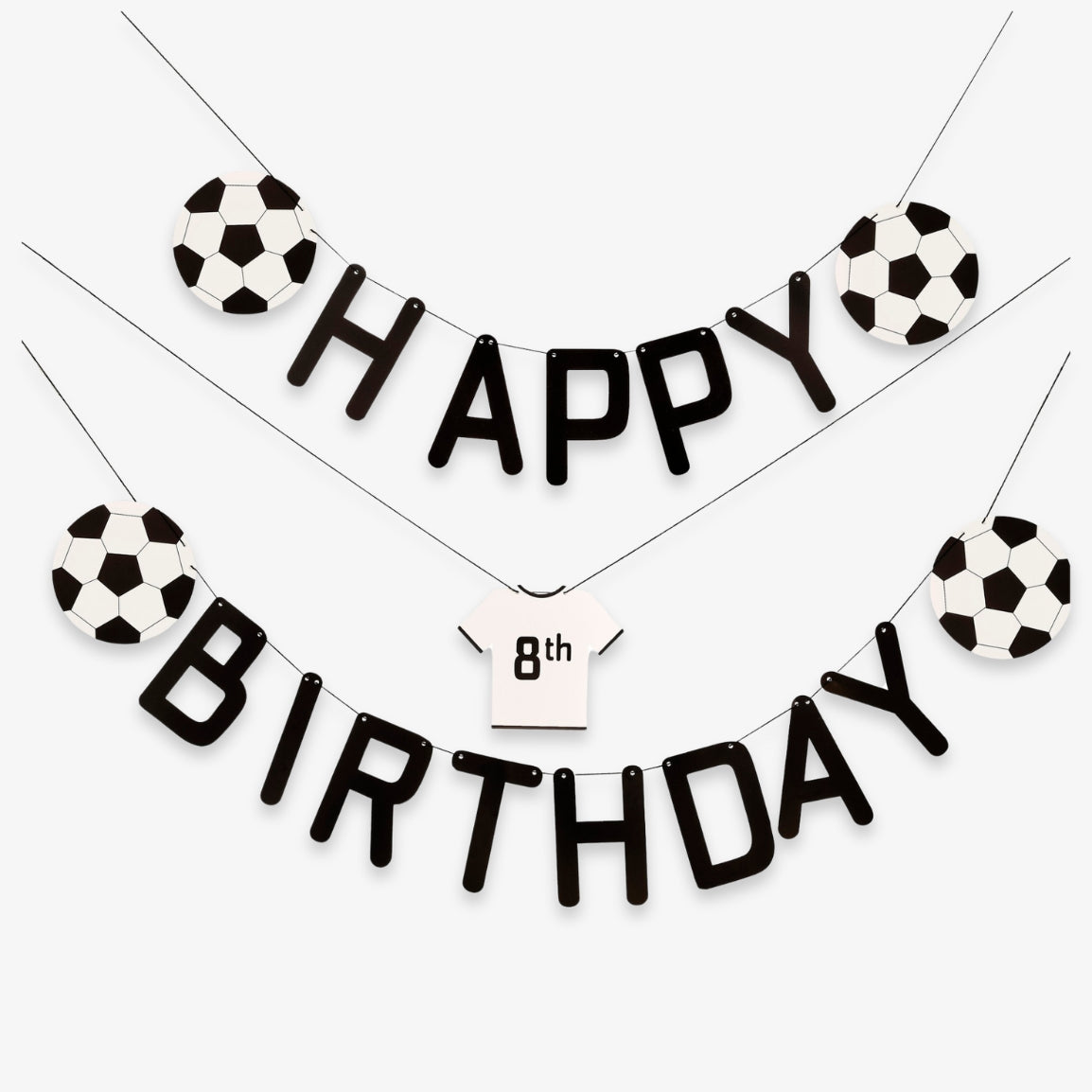 Guirlande anniversaire personnalisable foot