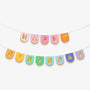 Guirlande anniversaire multicolore