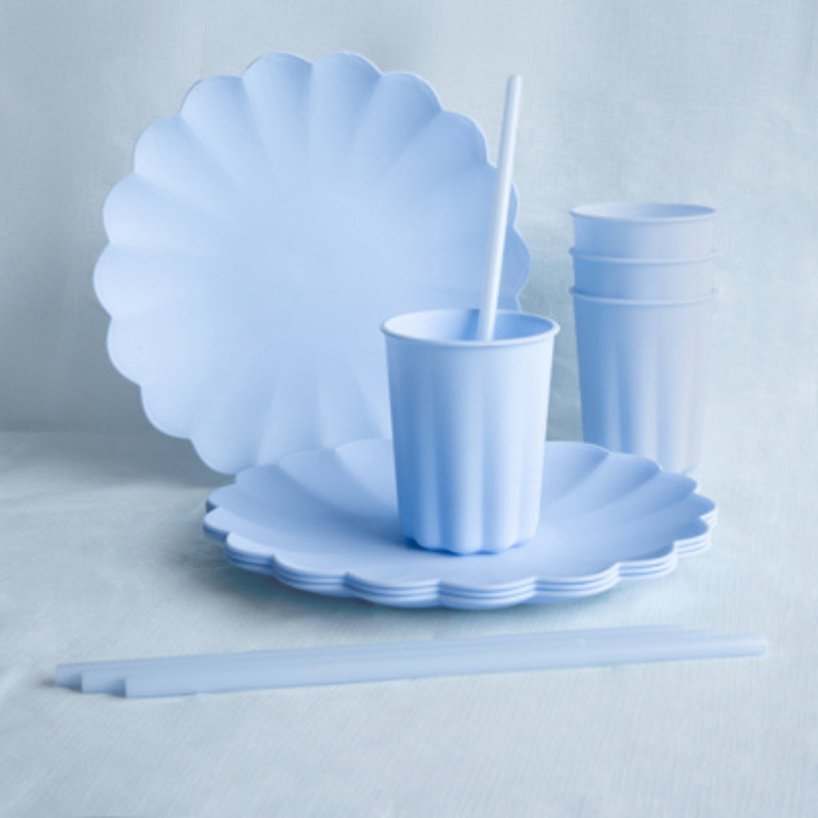 Nappe tissu bleu clair
