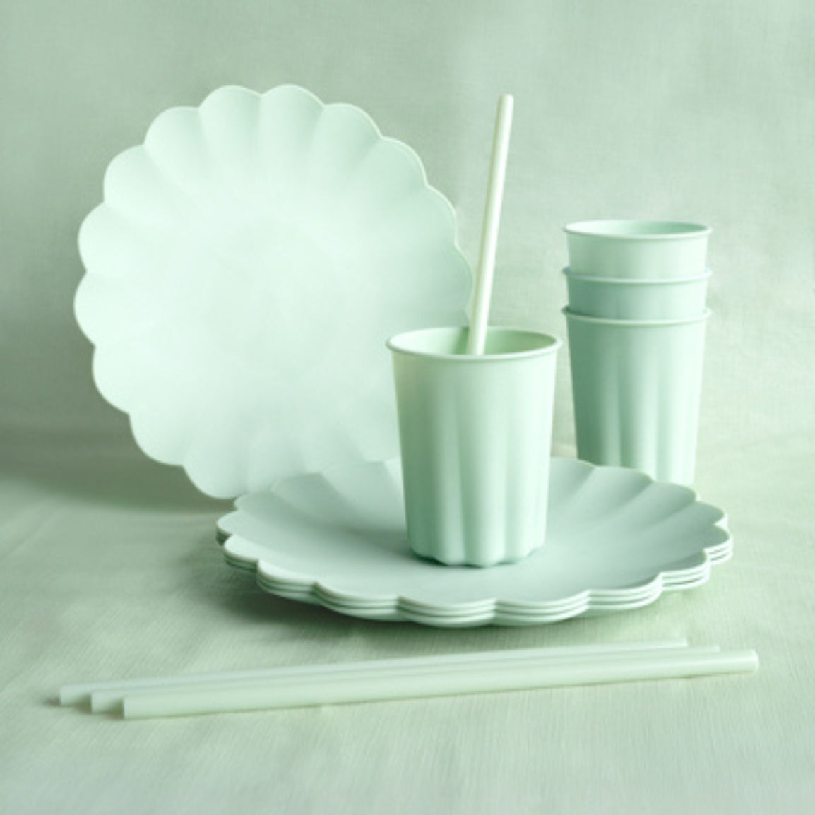 Nappe tissu vert clair