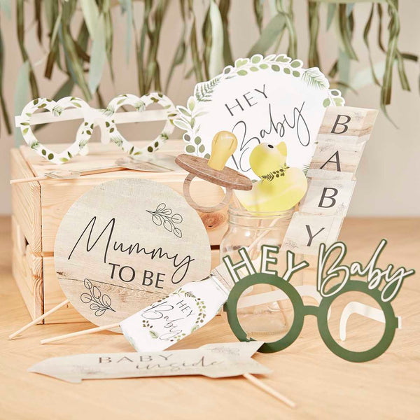 Accessoires photobooth baby shower bois