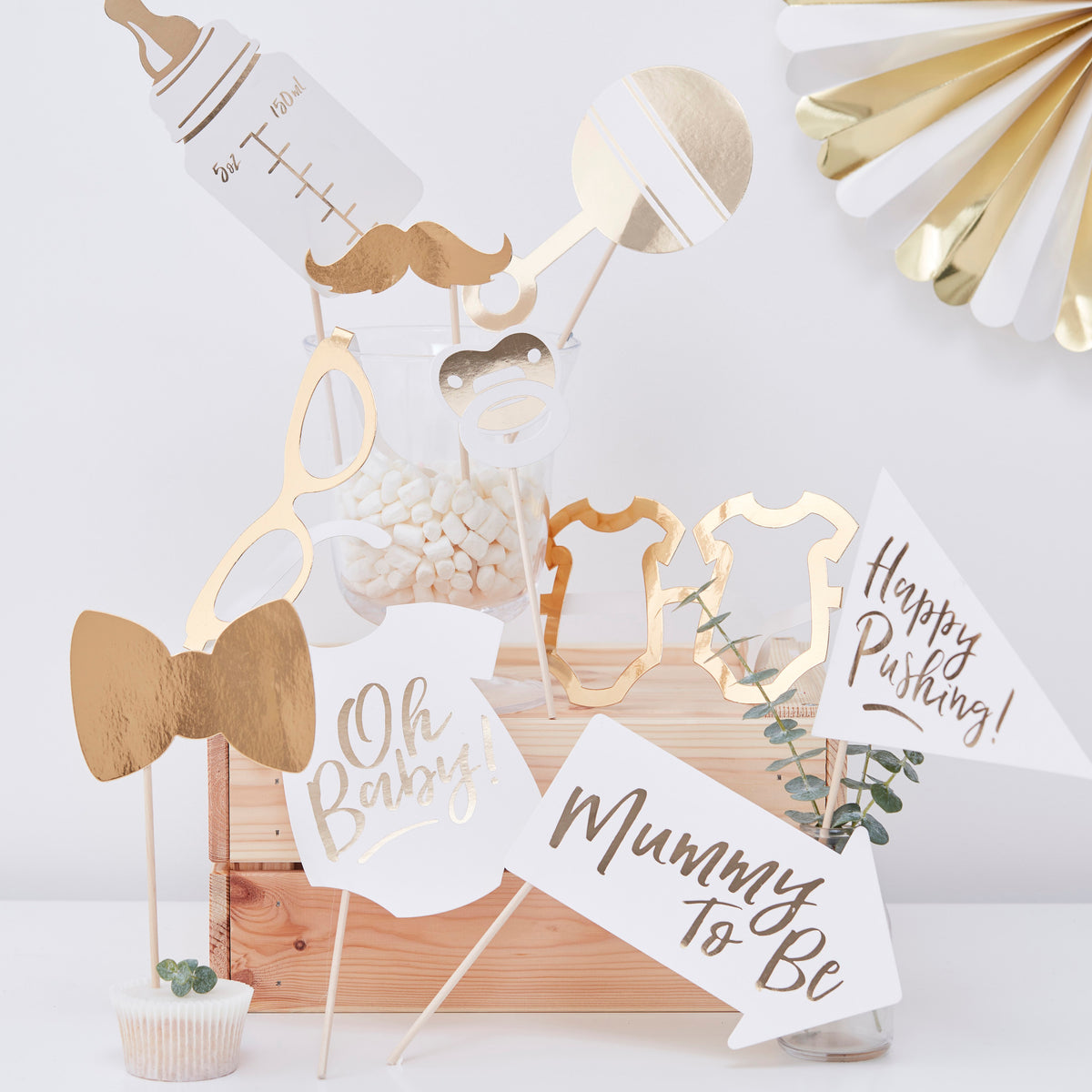 Accessoires photobooth baby shower or