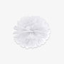 Pompon de soie blanc