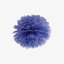 Pompon de soie bleu
