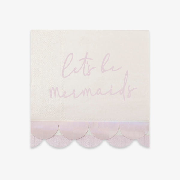 Serviette en papier mermaids