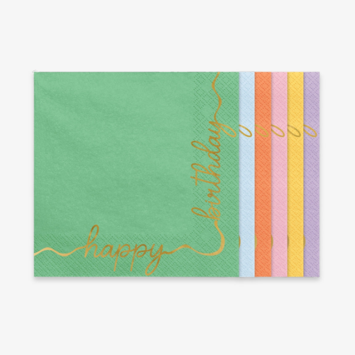 Serviette en papier multicolore
