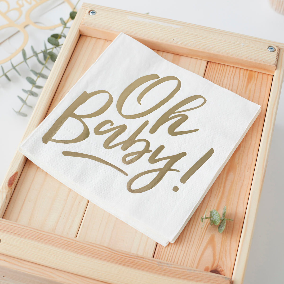 Serviette en papier Oh Baby or