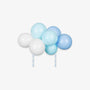 Topper ballons bleus